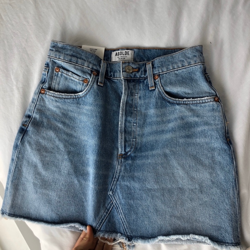 NWT AGOLDE DENIM JEAN SKIRT